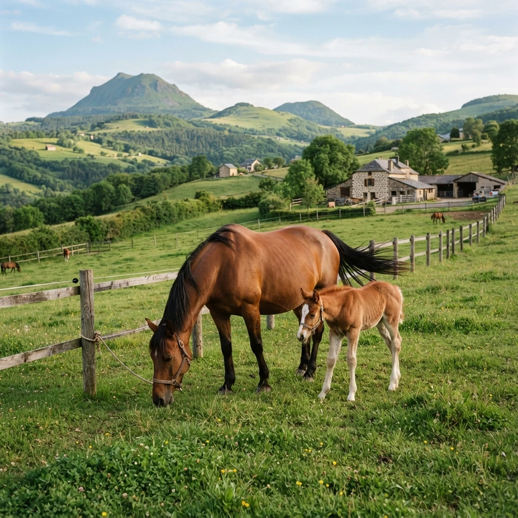 Élevage de chevaux au Les Thénauds, Neuilly-le-Réal